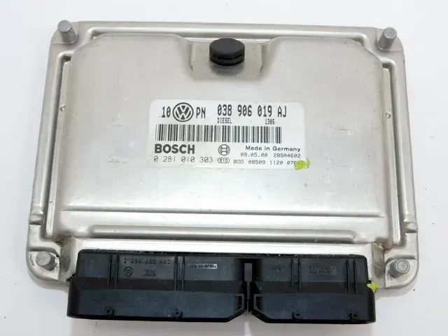 VW Passat 3B Steuergerät Motor Motorsteuergerät 1,9 TDI ATJ 85kw 038906019AJ - Bild 1