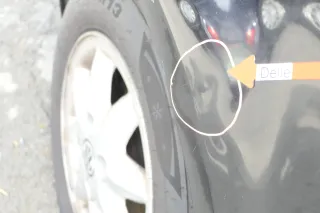 VW Polo 6N2 Kotflügel vorne links schwarz LC9Z (bis unterm Schweller) - Bild 3