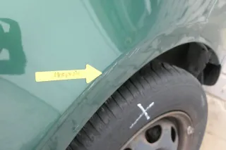 VW Lupo Kotflügel vorne rechts grün LA6N - Bild 4