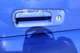 VW Lupo 6X Heckklappe Klappe Kofferraumklappe Scheibe blau LW5Z ohneAnbautei - Bild 3