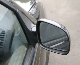 VW Polo 6N2 manueller Spiegel Außenspiegel rechts außen schwarz LC9Z + Glas - Bild 2