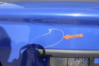 VW Golf 3 Cabrio Heckklappe Kofferraumklappe hinten Klappe blau LW5Z ohneAnbaute - Bild 2
