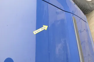 VW Fox 5Z Tür vorne rechts Beifahrertür blau LL5M - Bild 3
