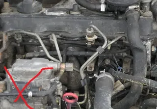 VW Golf 3 1E Leitungen Rohre für Einspritzt Leitung 1.9 TDI AEY AHU ALE 1Z Druck - Bild 1