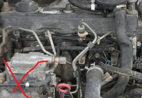 VW Golf 3 1E Leitungen Rohre für Einspritzt Leitung 1.9 TDI AEY AHU ALE 1Z Druck