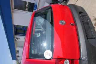 VW Fox 5Z Heckklappe Kofferraumklappe Klappe hinten + Scheibe rot LY3D - DELLE - Bild 4