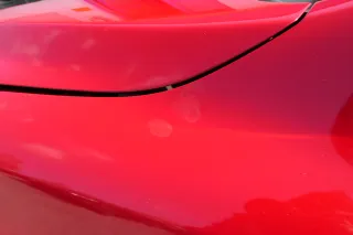 VW Fox Kotflügel vorne links rot LY3D - große Delle!!! - Bild 5