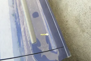 VW Polo 9N 9N3 Tür vorne links Fahrertür 2/3-Türer blau LB5N ohneAnbautei - Bild 3