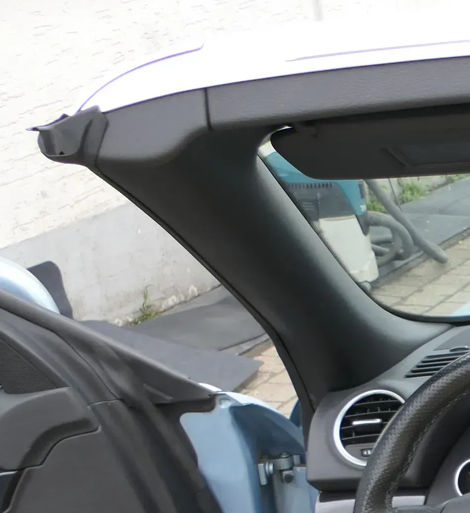 A4 8H Cabrio A-Säulen Verkleidung vorne links oben Abdeckung schwarz - Bild 1