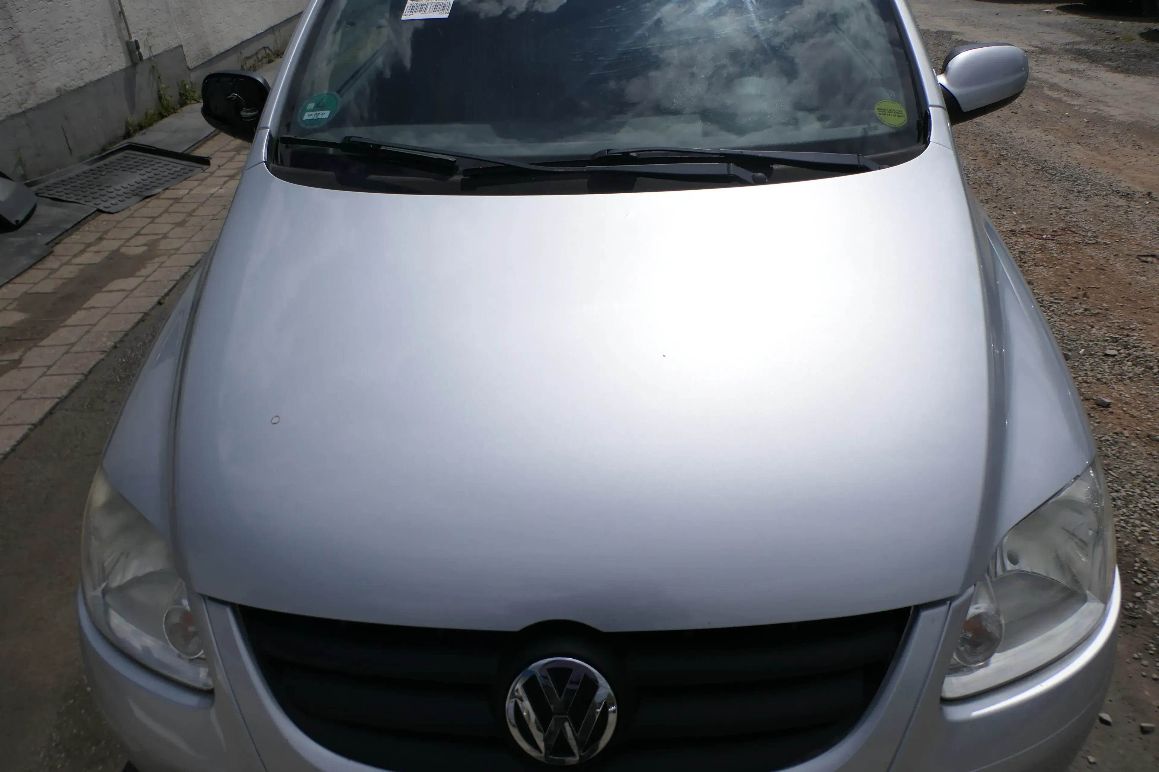 VW Fox 5Z Motorhaube Klappe vorn vorne silber LA7W Haube - Bild 1