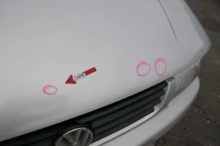 VW Polo 6N Motorhaube Klappe vorn vorne silber LB7Z - Bild 3