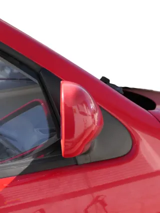 VW Polo 6N elektrisch elektrischer Spiegel Außenspiegel rechts rot LP3G - Bild 3