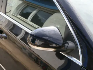 VW Passat 3C elektrischer Spiegel Außenspiegel rechts m.Glas Blinke schwarz LC9X - Bild 1