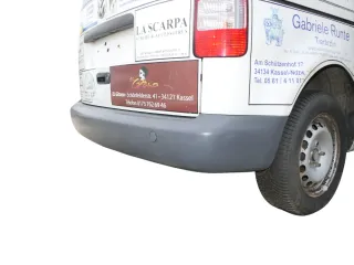 VW Caddy 2K Stoßstange hinten Heckstoßstange Stoßfänger grau graphit nicht lack - Bild 16