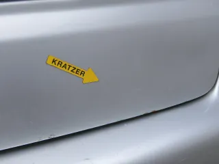VW Touran 1T Heckklappe Kofferraumklappe hinten silber LA7W mit Scheibe - Bild 3