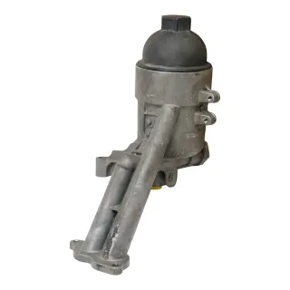 Audi A6 4F Ölfiltergehäuse Ölkühler Halter 079115401AA BVJ 4,2 8 Zylinder ## - Bild 1