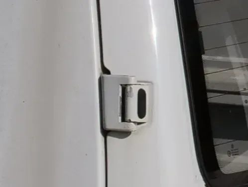 1x VW T4 Scharniere für Tür für Flügeltür links hinten oben weiß - Bild 1