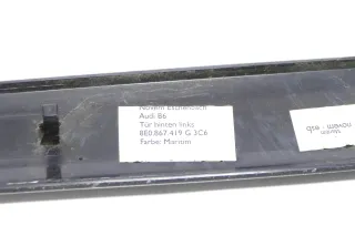 Audi A4 B6 8E B7 Leiste Zierleiste Tür hinten links blau maritim 8E0867419G 3C6 - Bild 2