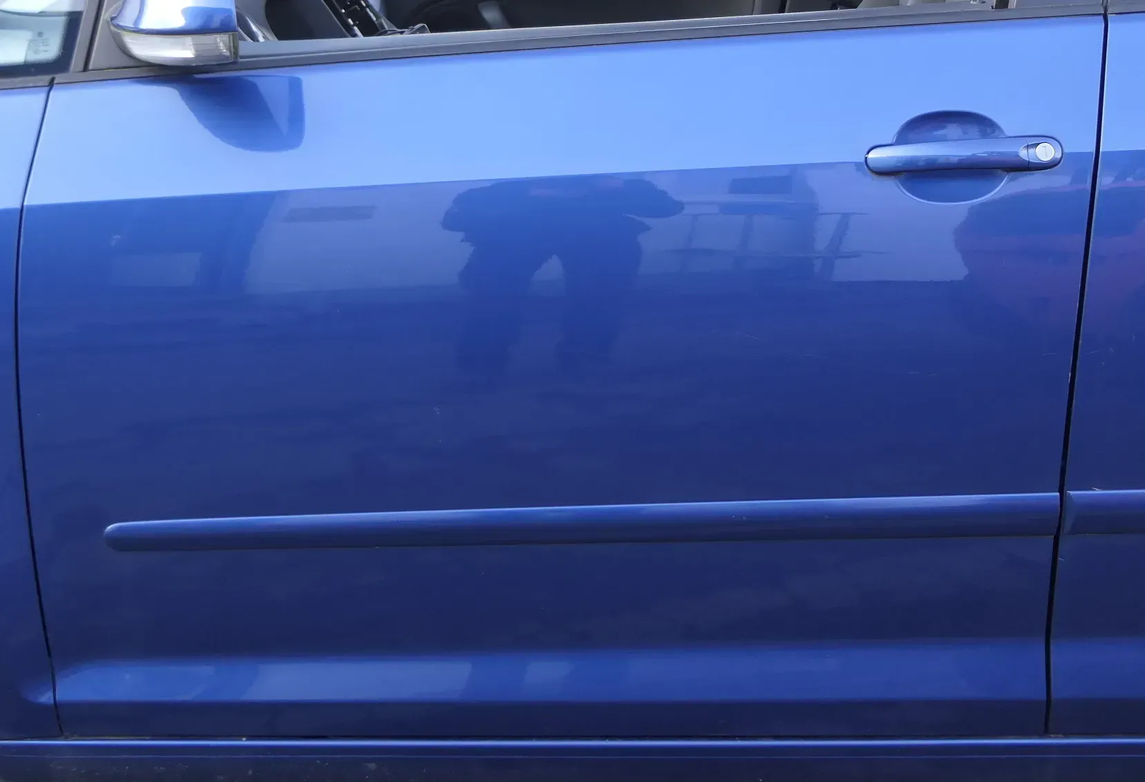 VW Golf Plus 5M Türblatt Tür vorne links Fahrertür blau LA5K - nur Türblatt - Bild 1