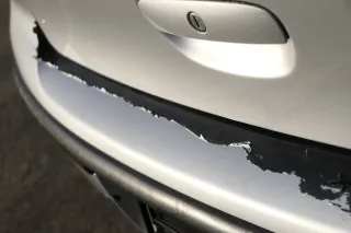 VW Polo 9N 9N3 Stoßstange Heckstoßstange hinten silber LA7W reflexsilber Mängel - Bild 7