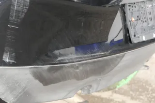 VW Fox 5Z Stoßstange hinten Stoßfänger schwarz L041 uni Heckstoßstange - Bild 6