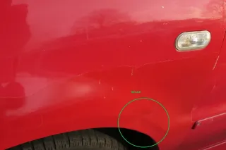 VW Polo 6N2 Kotflügel vorne links rot LP3G (bis auf den Schweller) - Bild 9