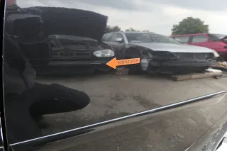 VW Golf 5 V 1K Tür nur das Türblatt hinten links 4/5-Türer schwarz LC9Z metal - Bild 1