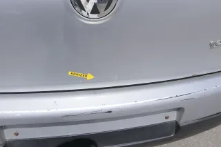 VW Golf 5 V Heckklappe hinten Kofferraumklappe mit Scheibe silber grau LA7W re - Bild 3