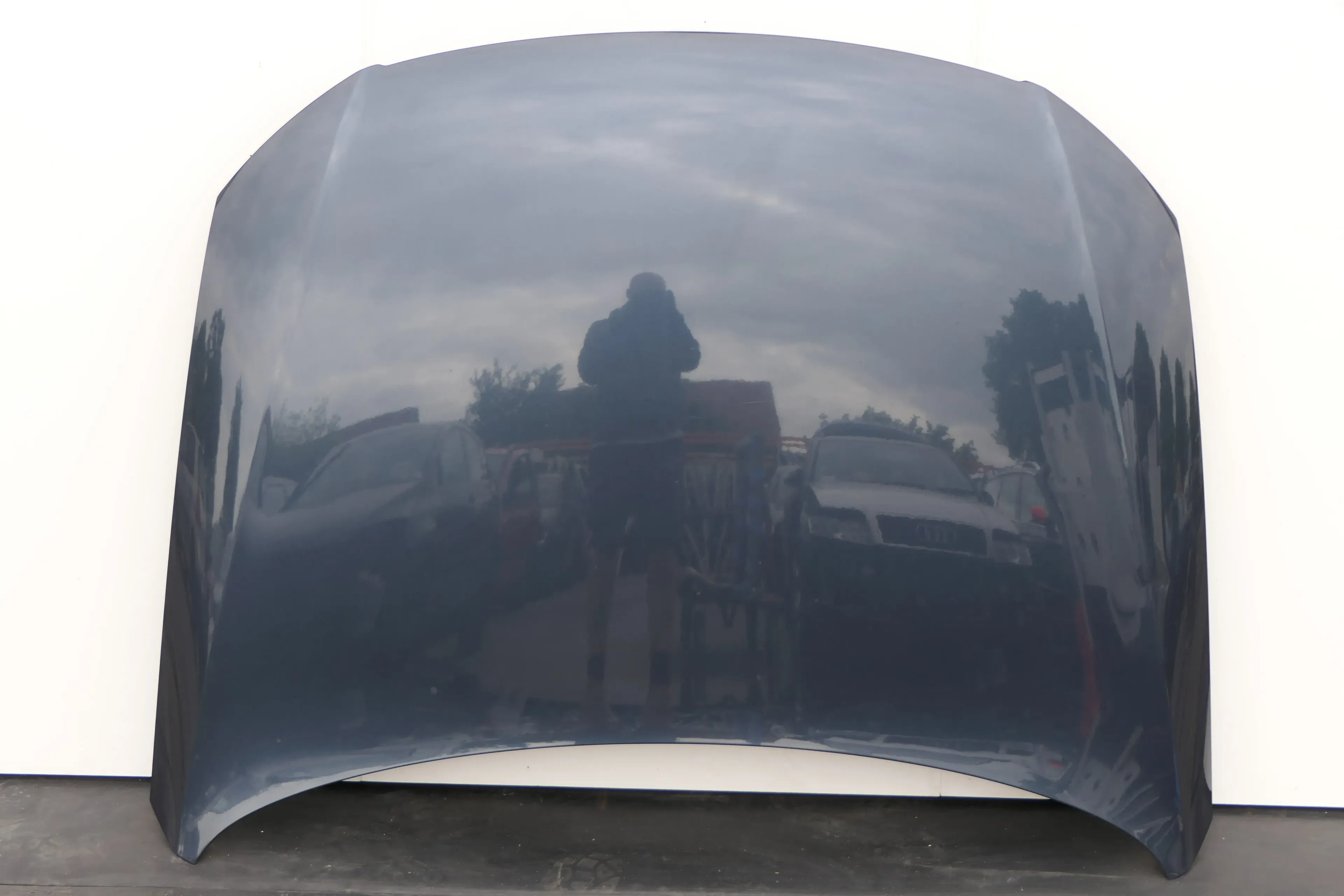 VW Passat 3C Motorhaube Klappe vorne vorn Haube grau blau LC5F - Bild 1