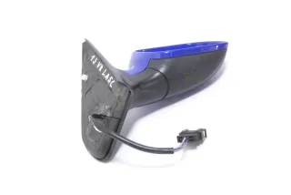 VW Golf 4 Bora elektrischer Spiegel vorne rechts Außenspiegel blau LA5C + Glas - Bild 2