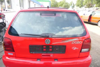 VW Polo 6N Heckklappe Klappe hinten Kofferraumklappe mit Scheibe rot LP3G - Bild 2