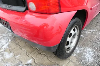 VW Lupo Stoßstange hinten Heckstoßstange Stoßfänger rot LP3G - Bild 3