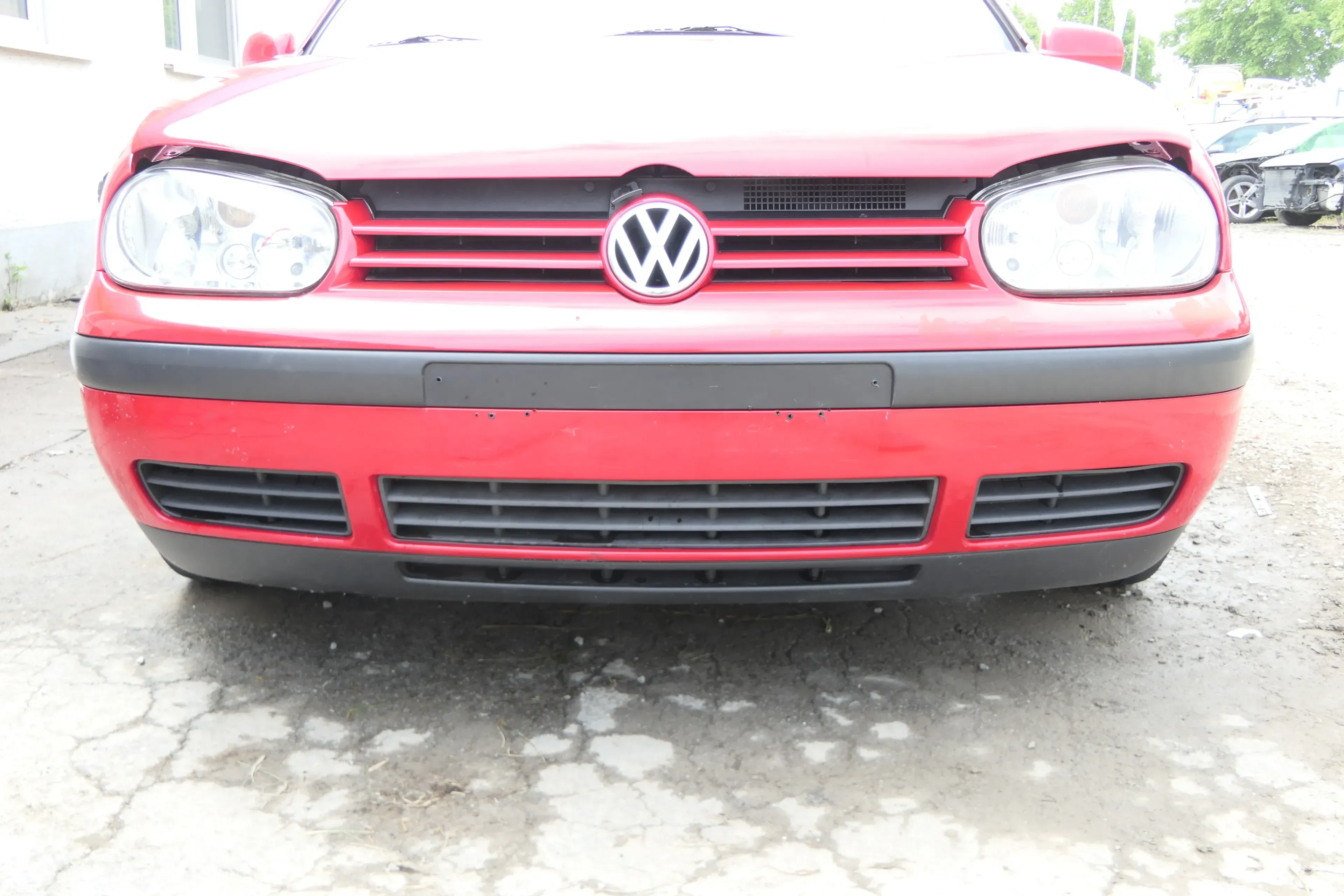 VW Golf 4 1J Stoßstange vorne Stoßfänger vorn rot LY3D - Bild 1