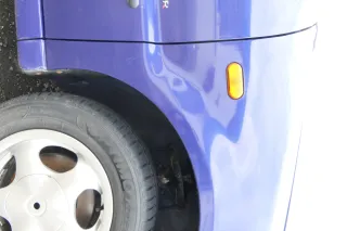 VW Polo 6N 6N1 Kotflügel vorne rechts LD5D blau lila - Bild 3