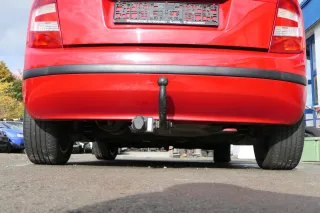Skoda Fabia 6Y Schrägheck Stoßstange hinten Heckstoßstange rot LF3K - Bild 1