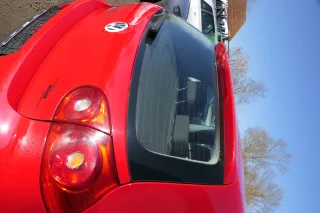 VW Golf 5 V Heckklappe hinten Kofferraumklappe + Scheibe rot LY3D - Delle - Bild 4