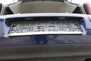 VW Golf 4 Limousine Stoßstange hinten Heckstoßstange Stoßfänger blau LB5N - Bild 7