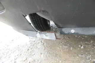 VW T4 kurze Version Stoßstange Frontstoßstange vorne schwarz AC-0 7D0807221 Nebe - Bild 2