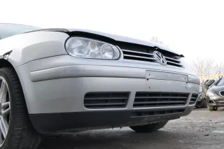 VW Golf 4 1J Stoßstange vorne Stoßfänger vorn grau silber LB7Z Frontstoßstange - Bild 6