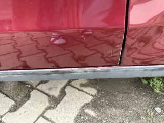 VW Polo 9N 9N3 Tür vorne links Fahrertür 4/5-Türer rot LC3R ohneAnbauteile - Bild 2