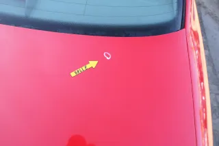 Audi A4 B5 Heckklappe hinten Klappe Kofferraumklappe Limousine rot LY3H bis1999 - Bild 3