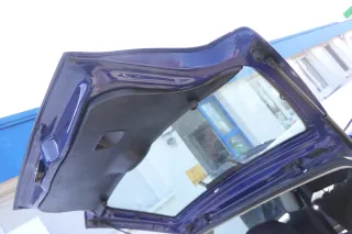 VW Polo 6N Heckklappe Klappe hinten Kofferraumklappe mit Scheibe blau LD5D - Bild 2