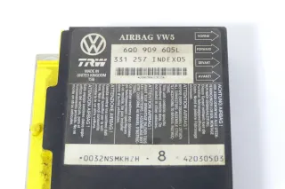 VW Polo 9N Ibiza Steuergerät Airbag Airbagsteuergerät 6Q0909605L 005 Fabia - Bild 2