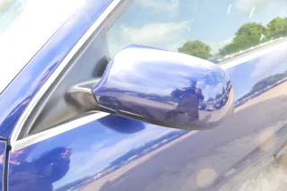 Audi A6 4B Spiegel Außenspiegel links elektrisch blau LZ5K + GLAS - Bild 1