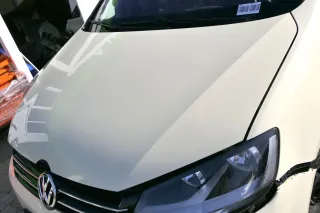 VW Sharan 7N Motorhaube Klappe Haube vorn vorne gelb Taxi elfenbein L115 - Bild 3