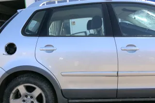 VW Polo 9N 9N3 Cross Fun Tür hinten rechts silber LA7W 4/5-Türer - Bild 1