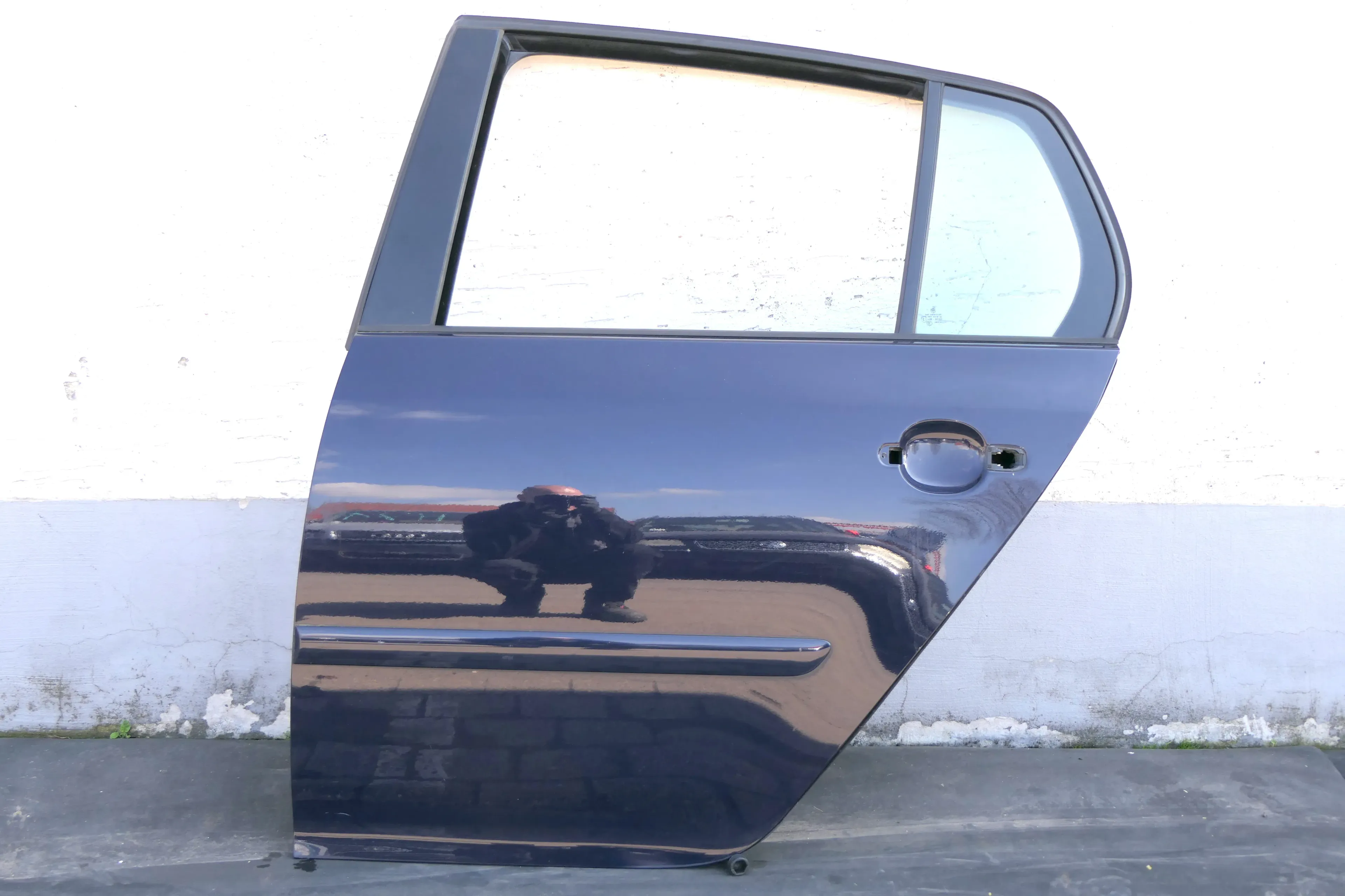 VW Golf 5 V 1K Tür Türrahmen hinten links 4/5-Türer grau blau LA5G - Bild 1