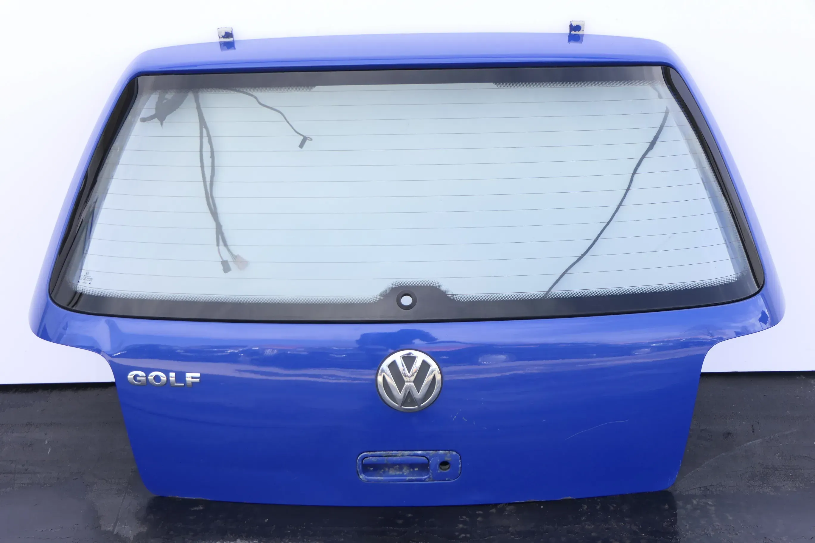 VW Golf 4 Limousine Heckklappe Kofferraumklappe Klappe hinten blau LW5Z - Delle - Bild 1