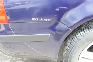 VW Golf 4 Kombi Avant Stoßstange hinten Heckstoßstange Stoßfänger blau LB5N - Bild 2