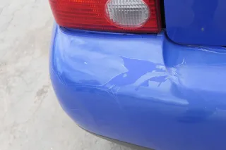VW Lupo Stoßstange hinten Heckstoßstange Stoßfänger blau jazzblue lW5Z - Bild 5